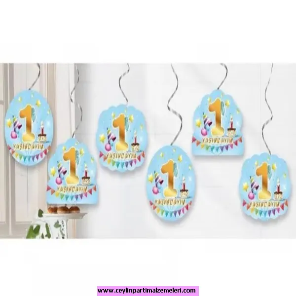 1 Yaş Temalı Tavan Süsü